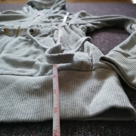 JUICY COUTURE Hoodie Sweater Size Large Grey - Picture 13 of 15